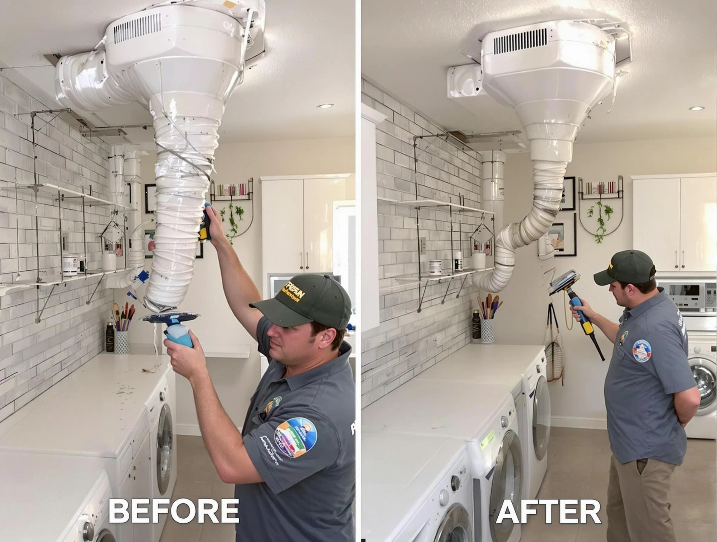 Professional dryer exhaust vent cleaning by West Covina Dryer Vent Cleaning in West Covina